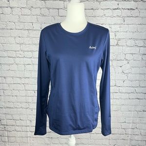 Baleaf Long Sleeve Thermal Top Running Navy Blue L